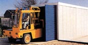 Trader garages for secure housing of commercial vehicles