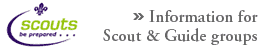 Scouts & Guide groups click here.